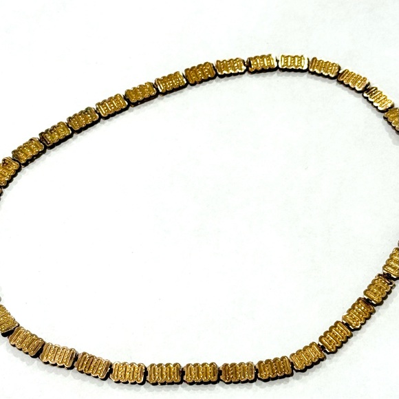 Vintage Antique Book Chain 18” Reversible Rolled Gold Plated Necklace - Picture 6 of 16